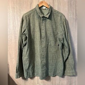 Gramicci Patterned Button-Up Shirt Size Medium